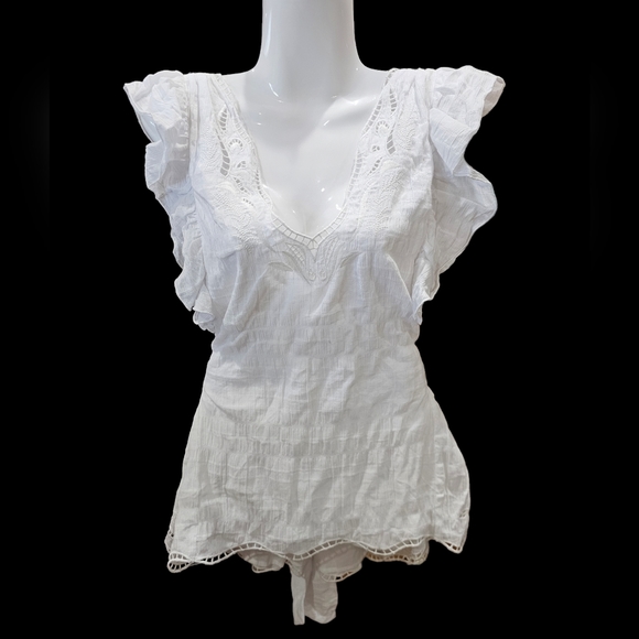 Tanya Taylor Tops - Tanya Taylor Connie Top In White Size 3X NWT MSRP $295